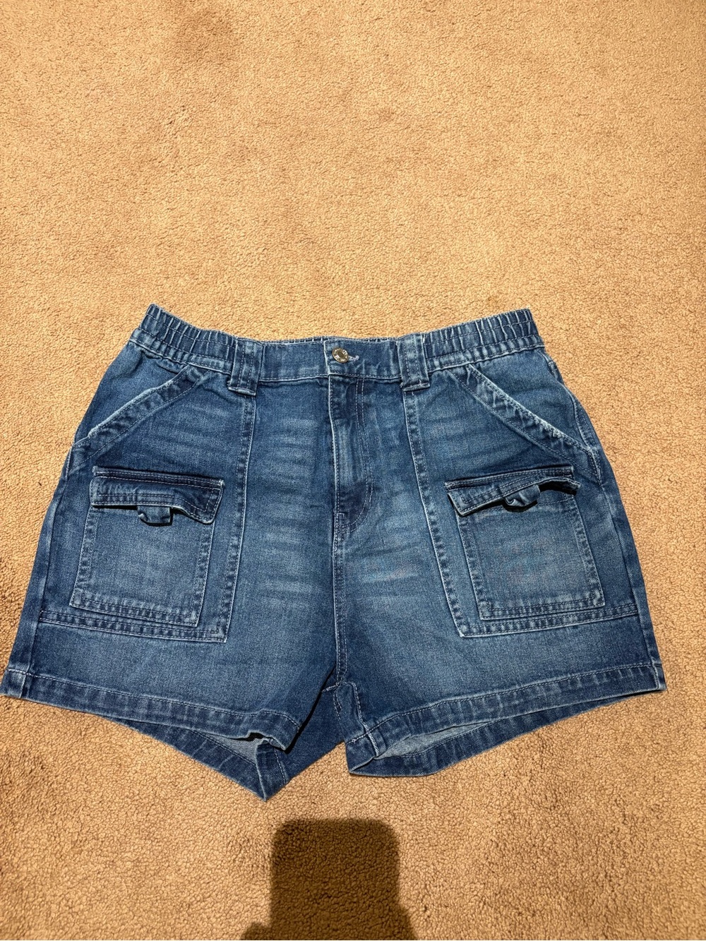 Bluenotes Dark Blue Denim Utility Shorts size xl